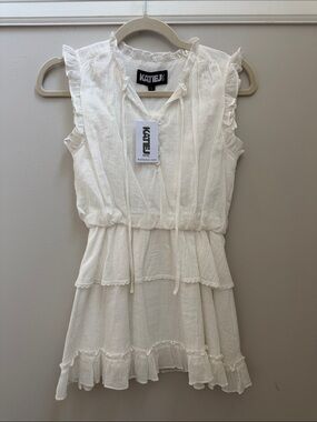 NWT Girls Katie J NYC Off-White Ruffle Tiered Sundress Size L (12)